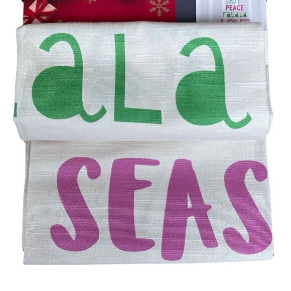 Joy Piece Love Holiday Festive Tree Shower Curtain 72” x 72” NWT - Picture 7 of 7